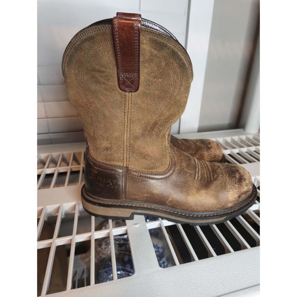 ARIAT WORK‎ Men's Groundbreaker Steel Toe Work Boot 7D Distressed Brown